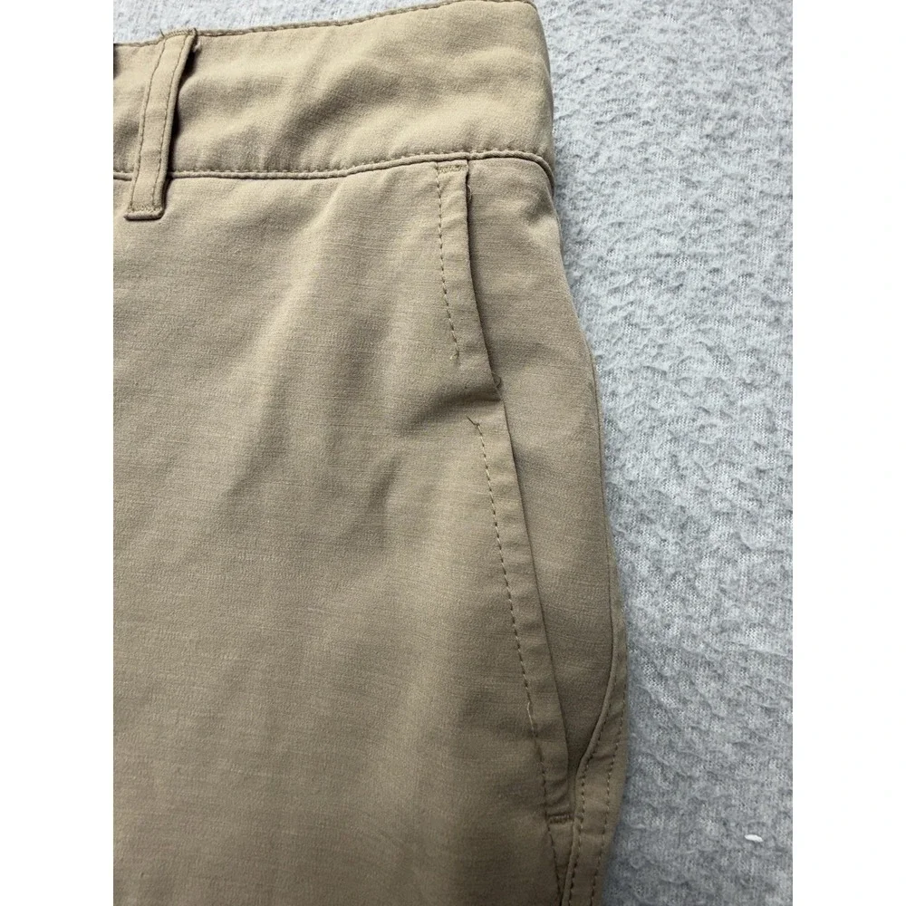Faherty All Day Shorts Mens 30 Beige Chino 9 Inseam Drawstring Stretch Casual